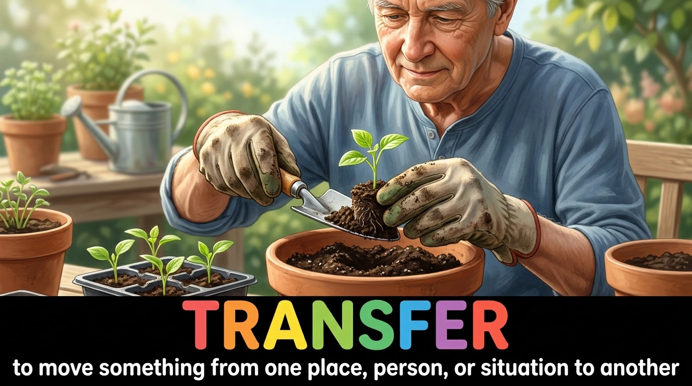 English Illustration for transfer